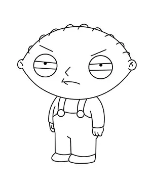 Draw Stewie Griffin Step 19