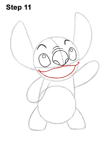 How to Draw Stitch Disney Lilo & Stitch 11