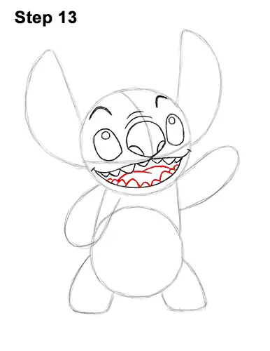 How to Draw Stitch Disney Lilo & Stitch 13