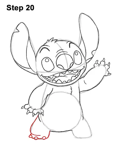 How to Draw Stitch (Full Body)