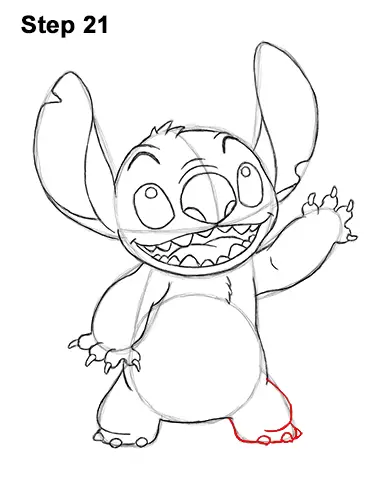 How to Draw Stitch (Full Body)