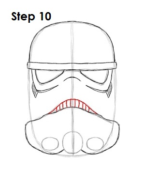 How to Draw Stormtrooper Star Wars Step 10