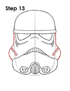 How to Draw Stormtrooper Star Wars Step 13