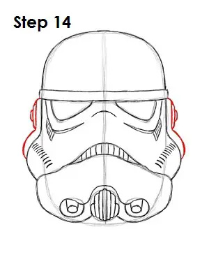 How to Draw Stormtrooper Star Wars Step 14