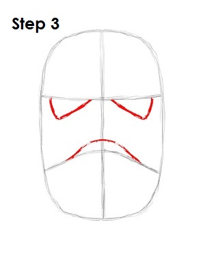How to Draw Stormtrooper Star Wars Step 3