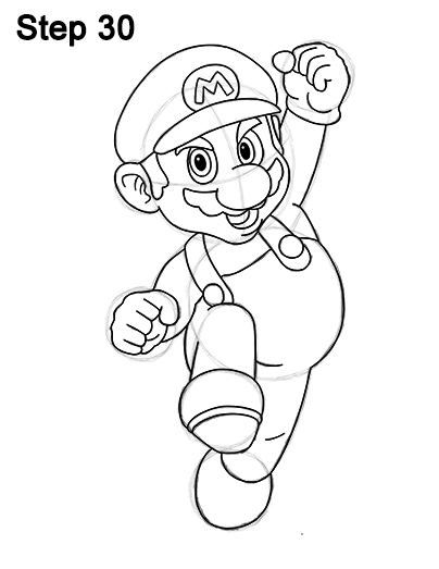 Draw Super Mario Bros. Nintendo 30