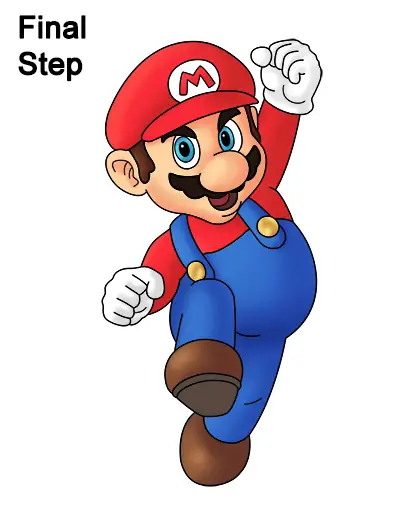 Dankbaar Plantkunde Opwekking How to Draw Super Mario (Full Body)