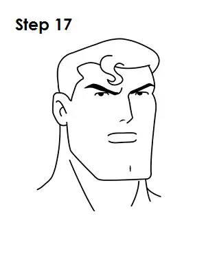 Draw Superman Step 17