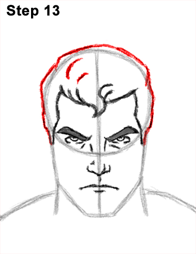 how to draw superhero faces