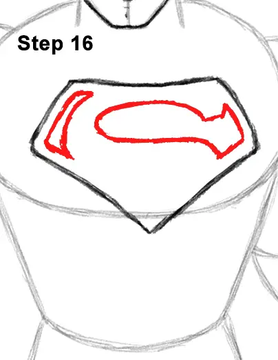 Draw Superman Full Body 16
