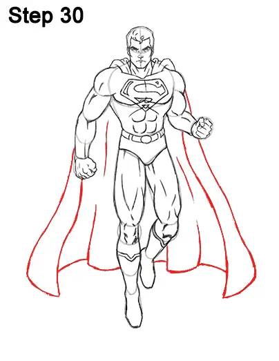 superman sketch art