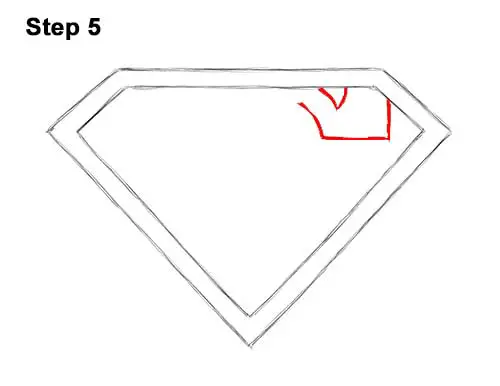 How to Draw Superman Logo  Easy StepbyStep Drawing Guides