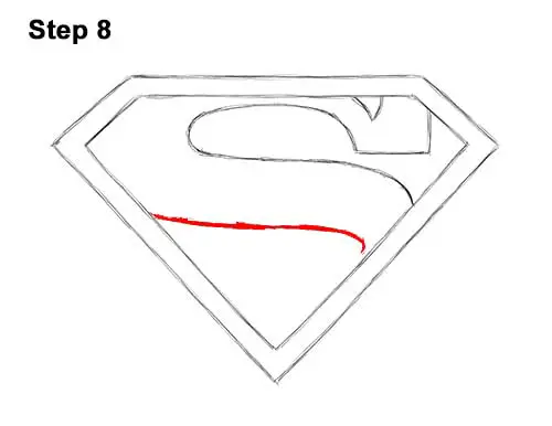 How to Draw the Superman Logo Symbol Icon Emblem 8
