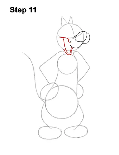 How to Draw Sylvester Cat Looney Tunes Full Body 11