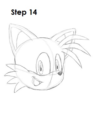 How to Draw Tails Step 14