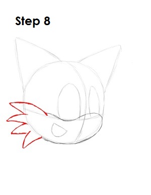 How to Draw Tails Step 8