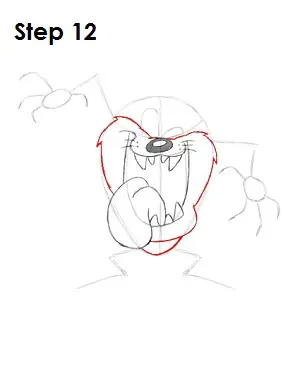 Draw Taz Step 12