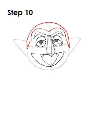 How to Draw The Count Step 10