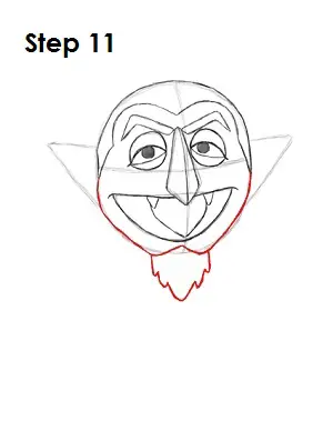 How to Draw The Count Step 11