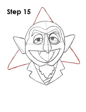 How to Draw The Count Step 15