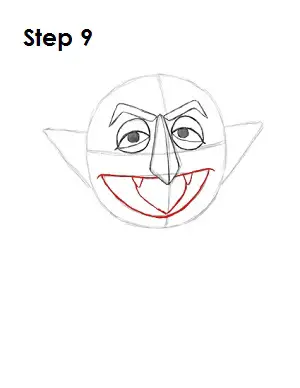 How to Draw The Count Step 9