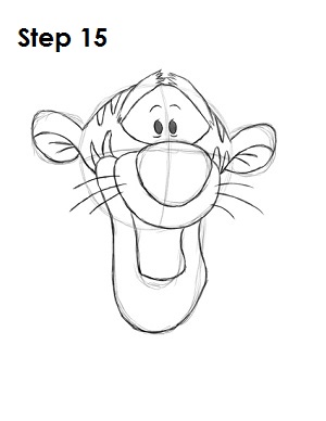 Draw Tigger Step 15