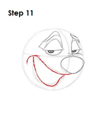 How to Draw Timon Step 11