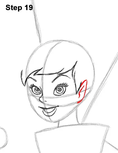 How to Draw Tinkerbell Full Body Disney 19