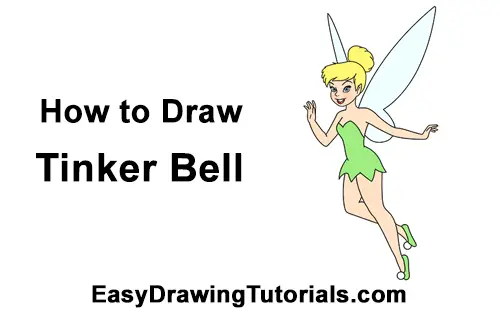 simple drawings of tinkerbell
