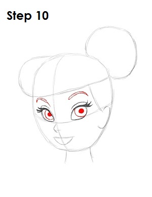 Draw Tinker Bell Step 10