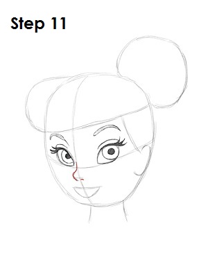 Draw Tinker Bell Step 11