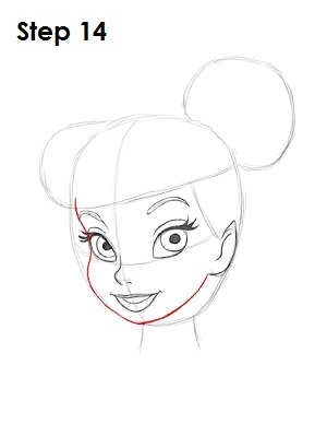 Draw Tinker Bell Step 14