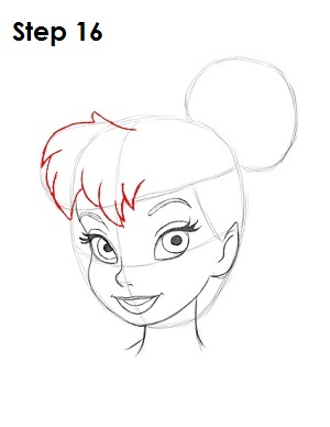 Draw Tinker Bell Step 16