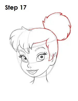 Draw Tinker Bell Step 17