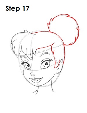 how to draw tinkerbell outline