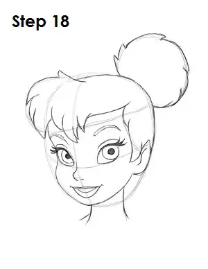 Draw Tinker Bell Step 18