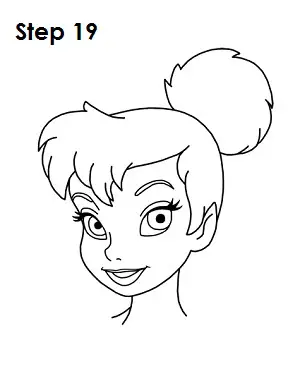 Draw Tinker Bell Step 19