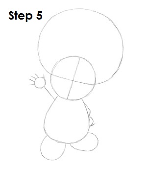 Draw Toad Step 5