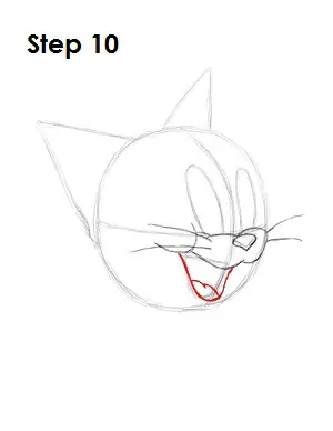 Draw Tom Step 10