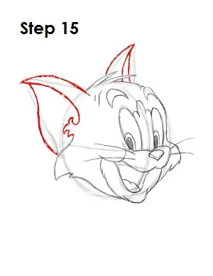 Draw Tom Step 15