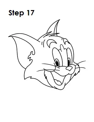 How to Draw Tom from Tom and Jerry Drawing Lesson  How to Draw Step by  Step Drawing Tutorials