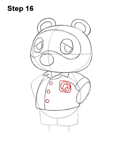 How to Draw Tom Nook Animal Crossing Nintendo 16