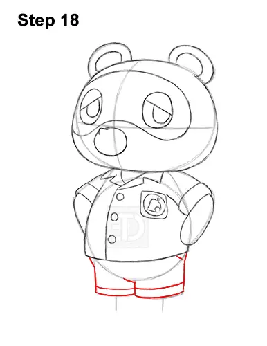 How to Draw Tom Nook Animal Crossing Nintendo 18