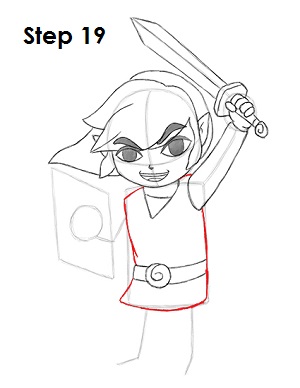 Draw Toon Link 19