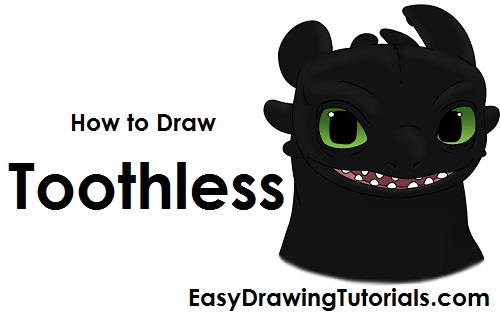 toothless drawing with tree