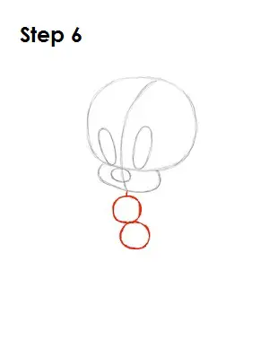 How to Draw Tweety Bird Step 6