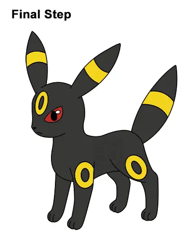 How to Draw Umbreon Pokemon