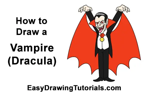 How to Draw Funny Cool Vampire Dracula Halloween