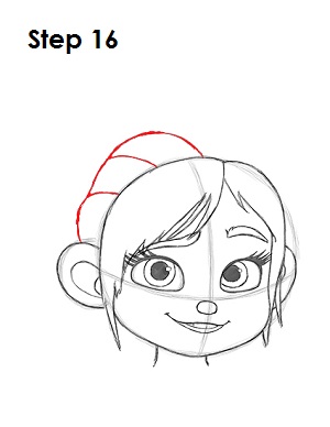 Draw Vanellope 16