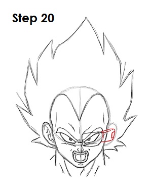 Draw Vegeta 20